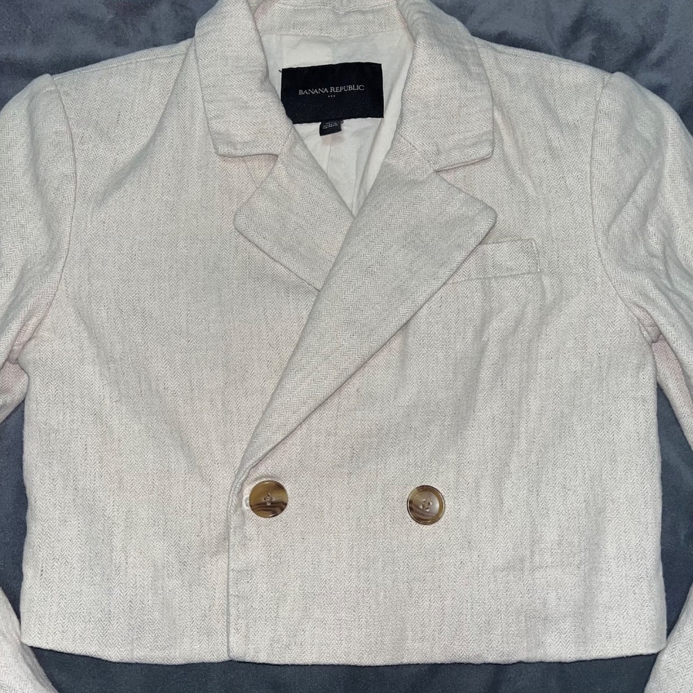 Cropped blazer jacket - Picture 6 of 10